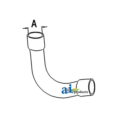 A & I Products Radiator Hose, Upper 9" x2" x2" A-E1ADKN8260